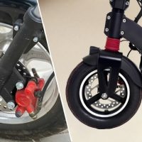 How to adjust the front brakes on scooter?